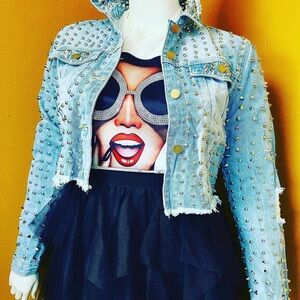 Studded Denim Jacket